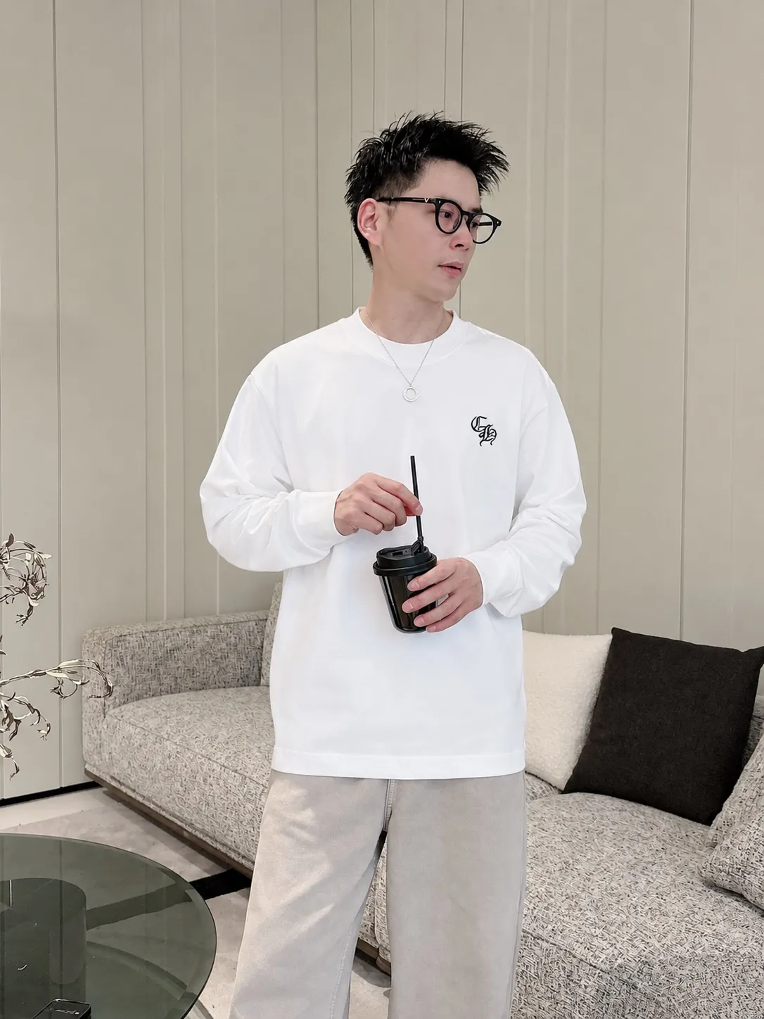 Chrom Heart 《 》 ， ， Same Style ， : Black White Coffee Brown Size：S（90-130 ） M（125-140 ） L（135-155 ） XL（155-175 ） XXL（175 ）